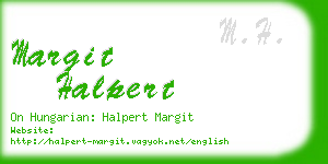 margit halpert business card